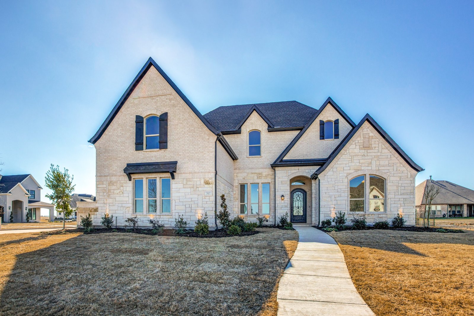 Completed Highbridge custom home in Gunter by Gutman Custom Homes