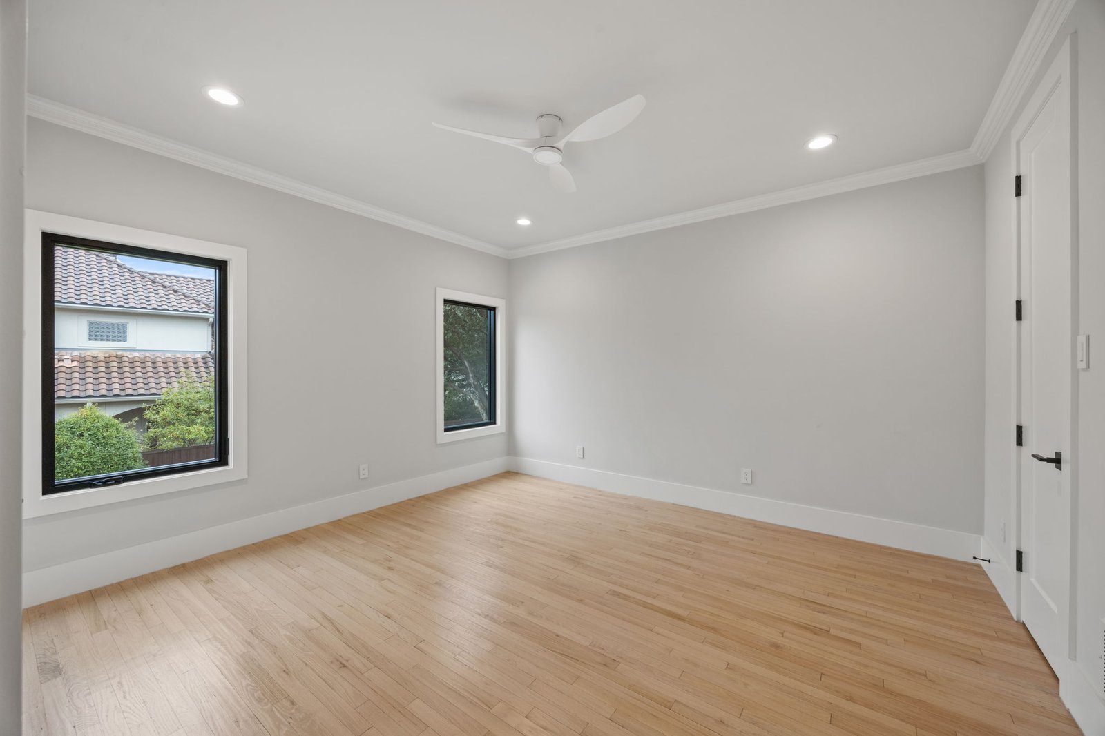Completed interior with coordinated materials and refined finishes in the West Plano whole-home remodel